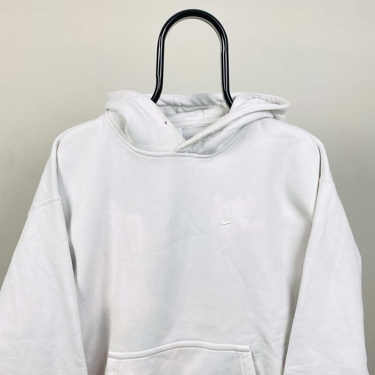 00s Nike Heavyweight Hoodie White Medium