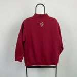 Retro Tulchan Cat Sweatshirt Red Medium
