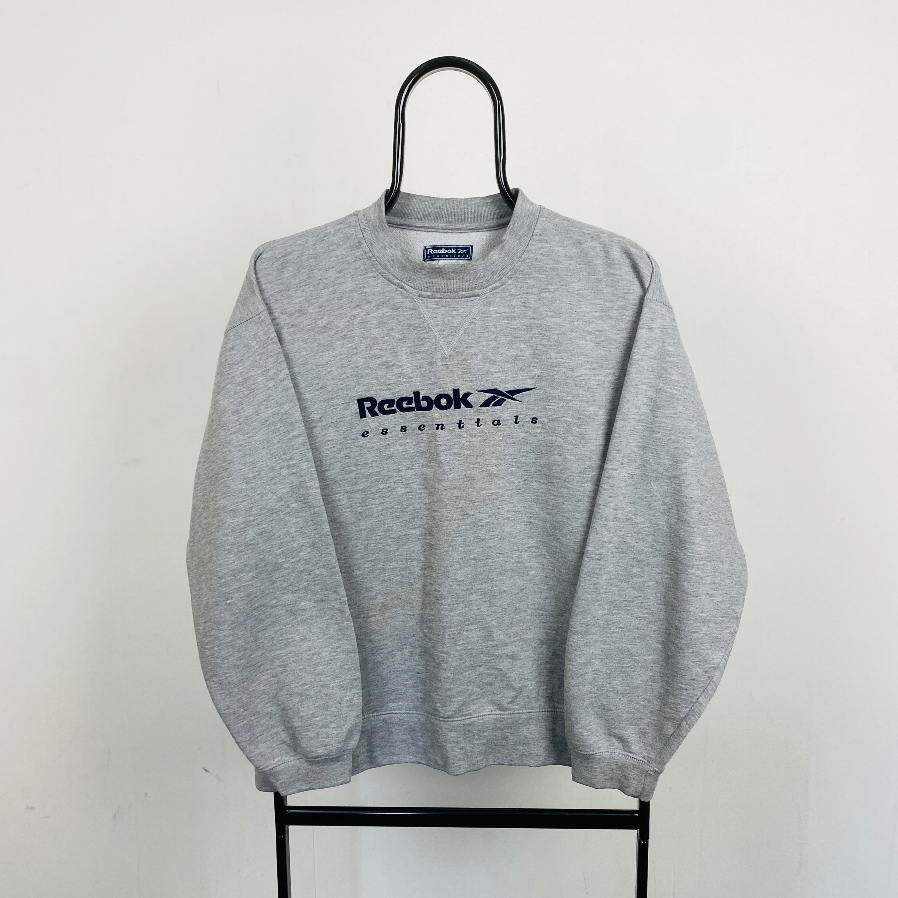 Retro Reebok Sweatshirt Grey Large