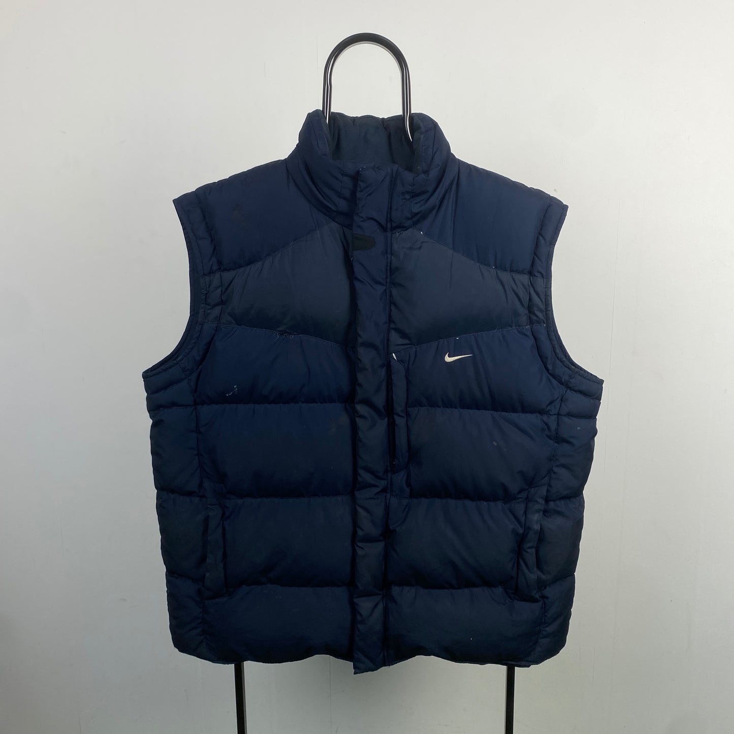 00s Nike Puffer Gilet Jacket Blue XL