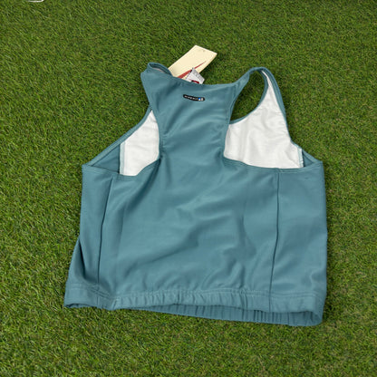 90s Nike Sports Bra Vest T-Shirt Green XL