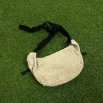 Retro Quiksilver Cord Waist Sling Shoulder Bag Brown