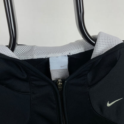 00s Nike Soft Shell Hoodie Black Medium