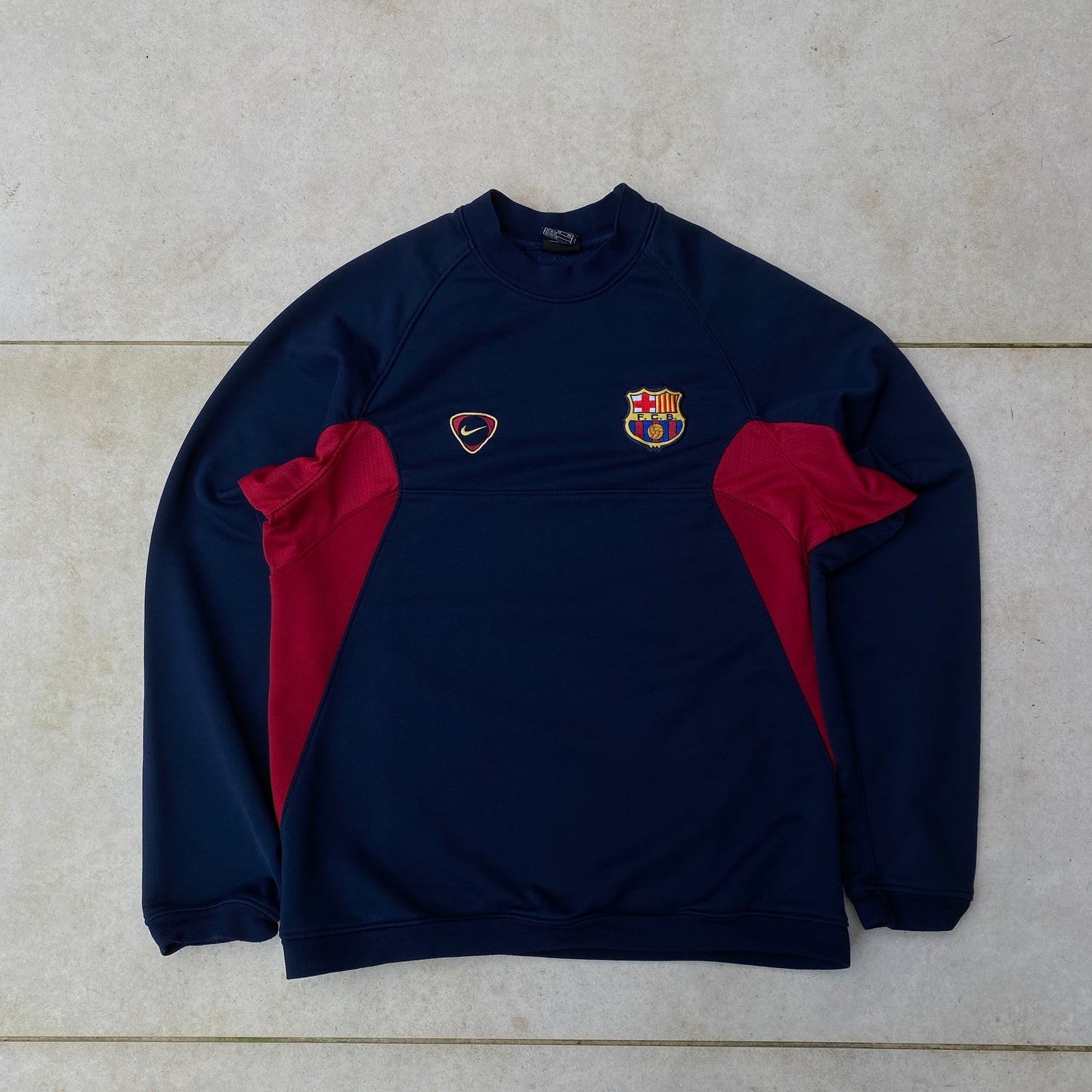 90s Nike Barcelona Sweatshirt Blue Small