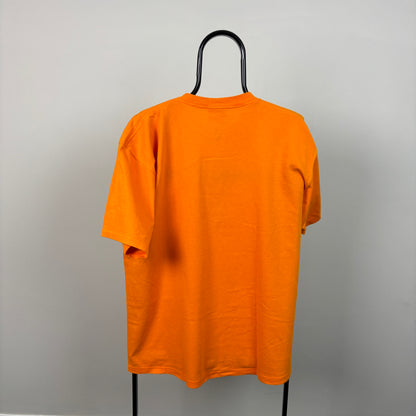 90s Nike Volleyball T-Shirt Orange Large