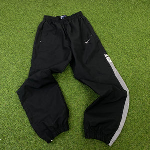 00s Nike Air Max Tracksuit Jacket + Joggers Set Black Small