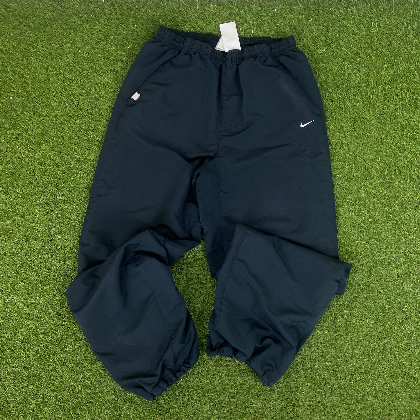 00s Nike Clima-Fit Tracksuit Jacket + Joggers Set Blue Large