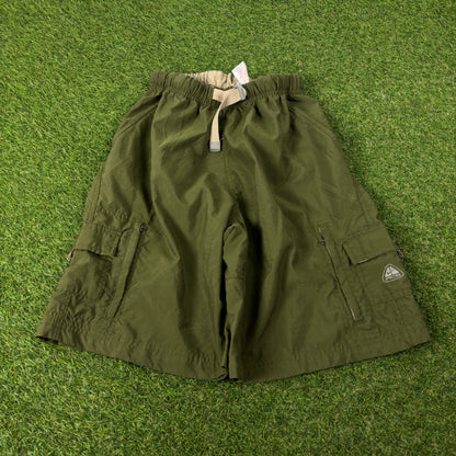 00s Nike ACG Cargo Shorts Green Small