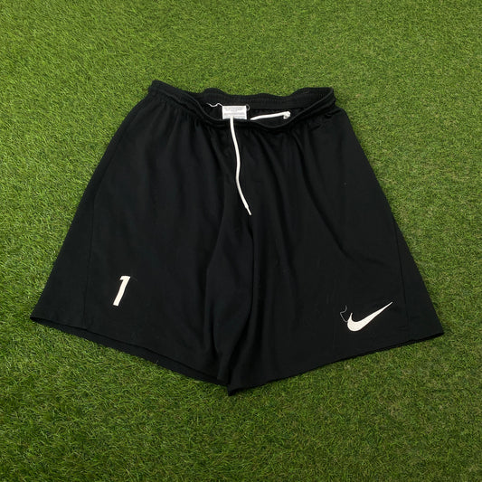 00s Nike Football Shorts Black Large