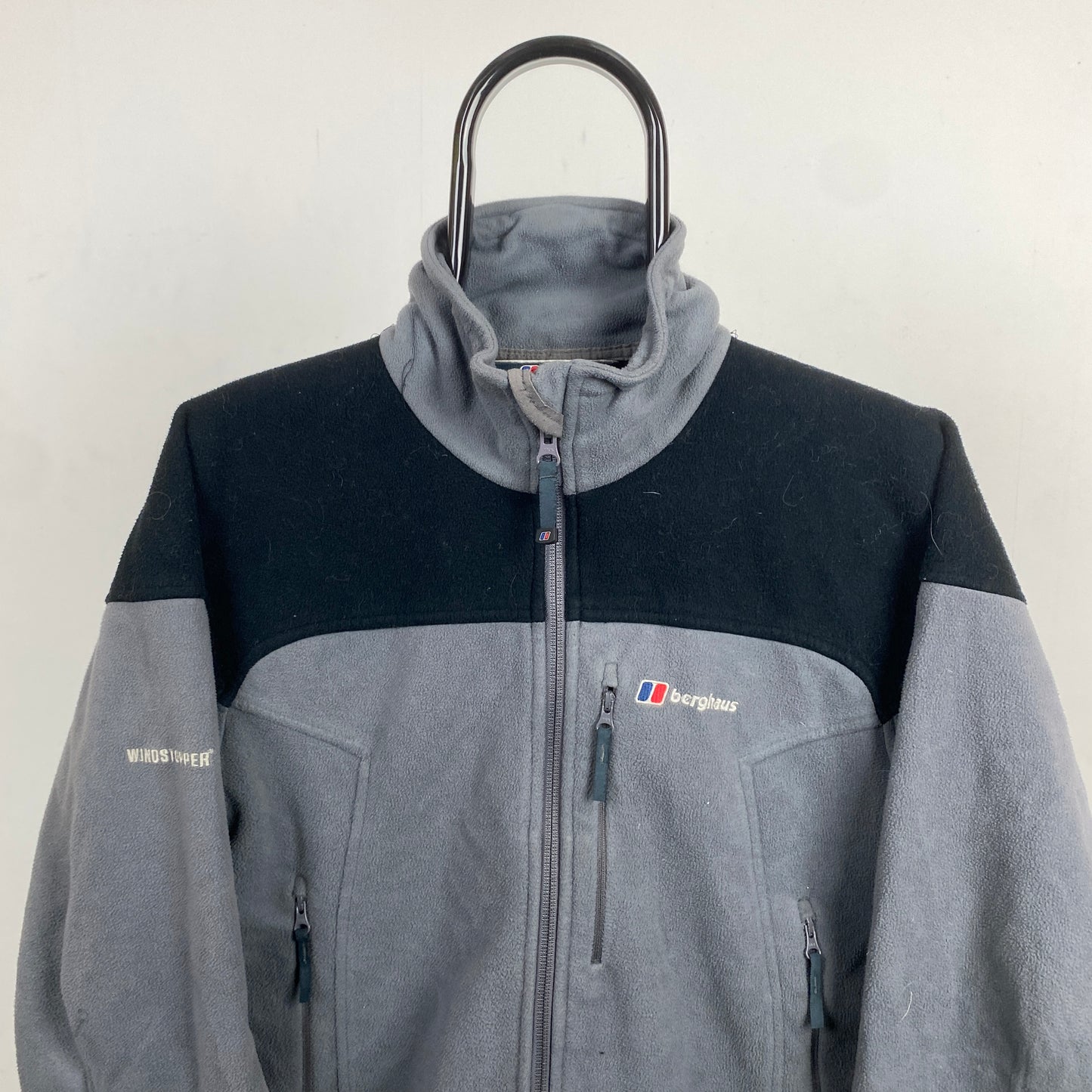 Retro Berghaus Polartec Fleece Sweatshirt Grey Medium