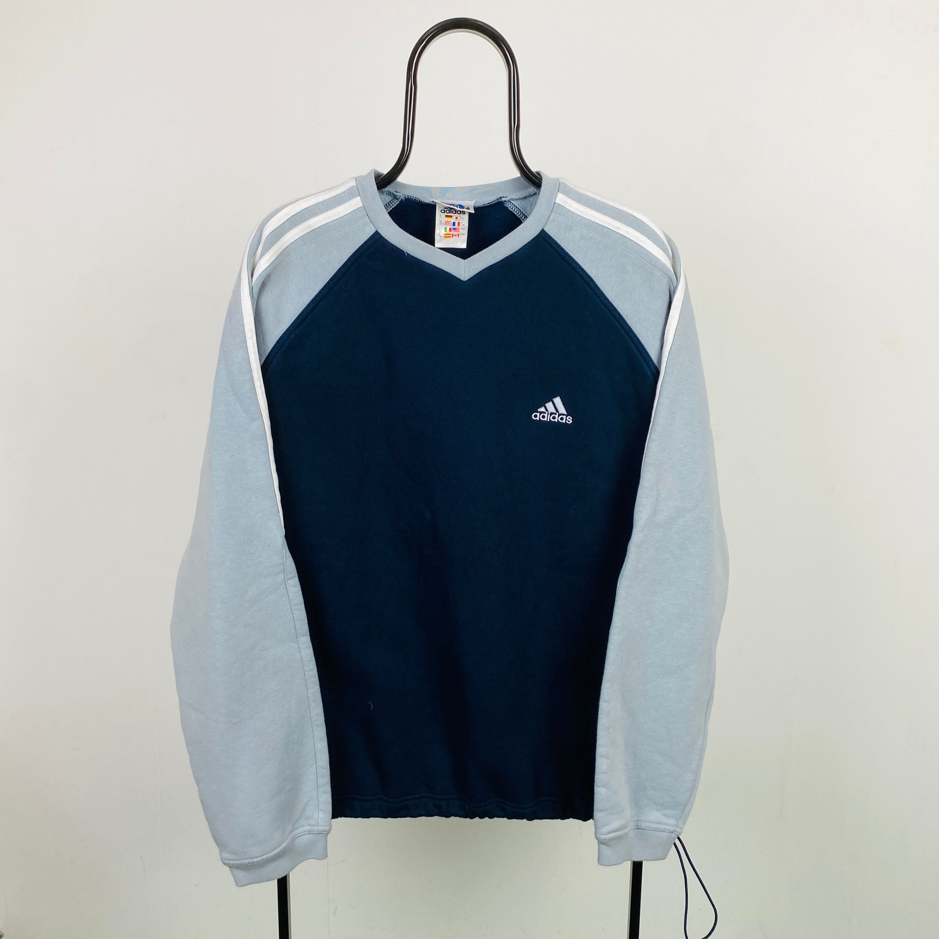 blue adidas vintage sweatshirt