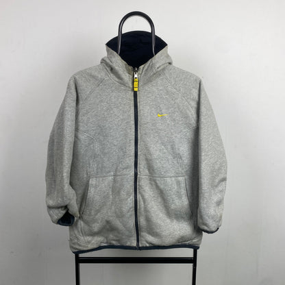 00s Nike Reversible Piping Coat Jacket Black Small