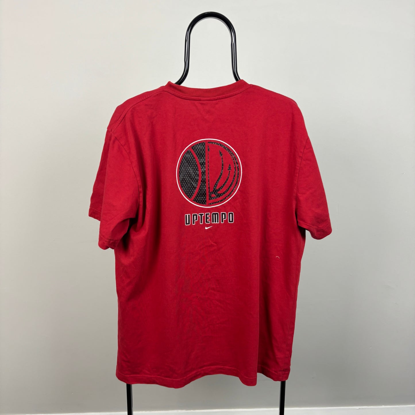 90s Nike Uptempo T-Shirt Red XL