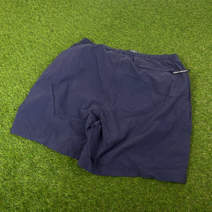 Retro 90s Polo Sport Shorts Blue Large