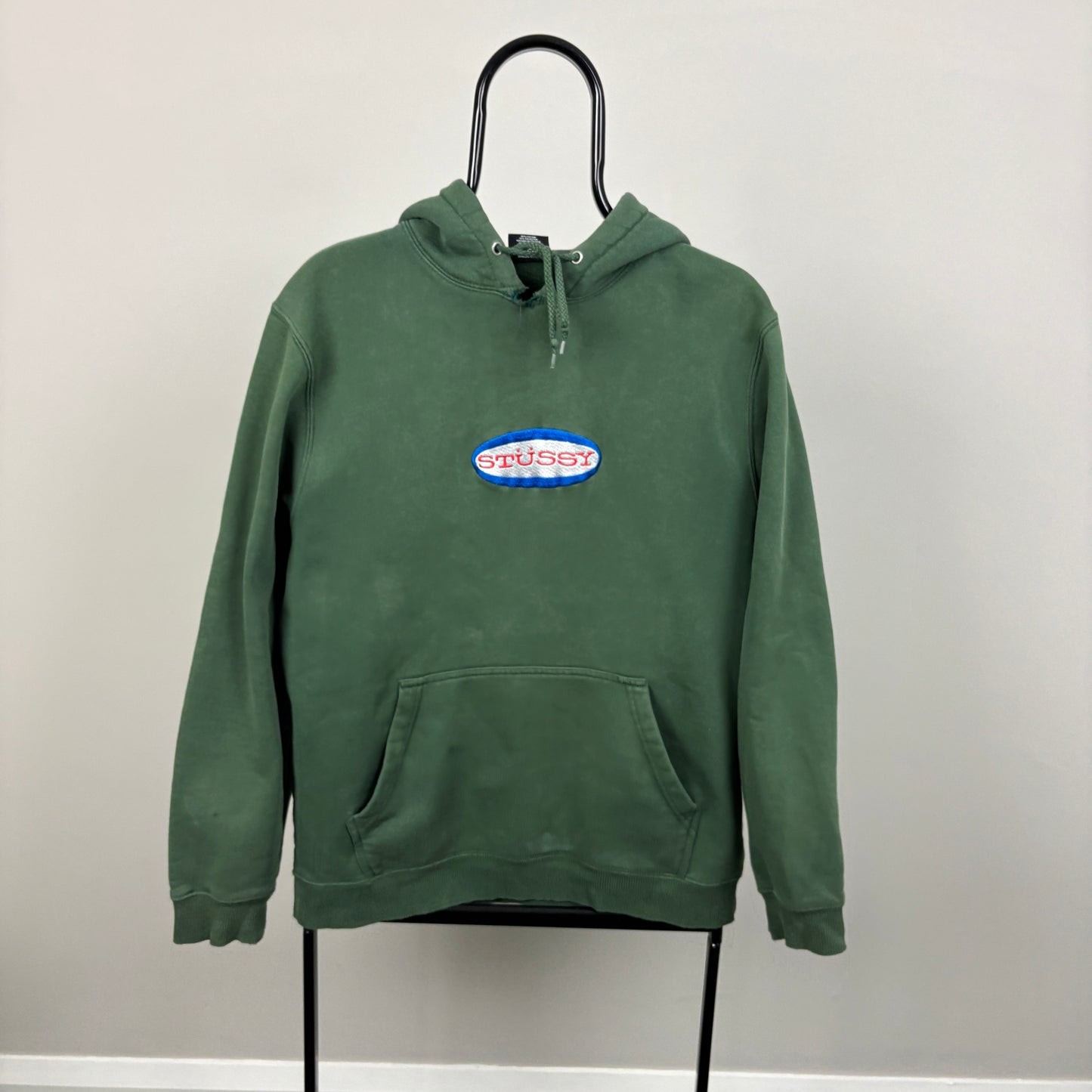 00s Stussy Hoodie Green Medium