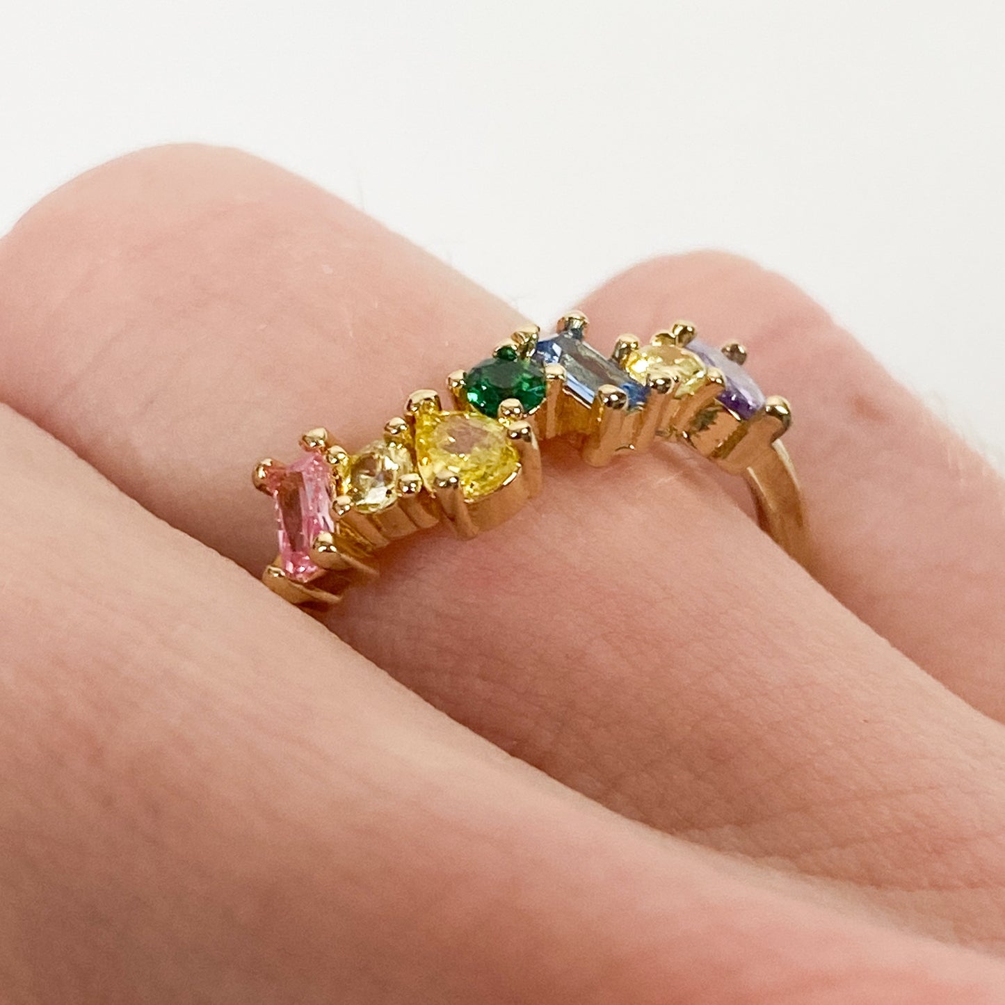 Retro Vintage Jewel Ring Gold