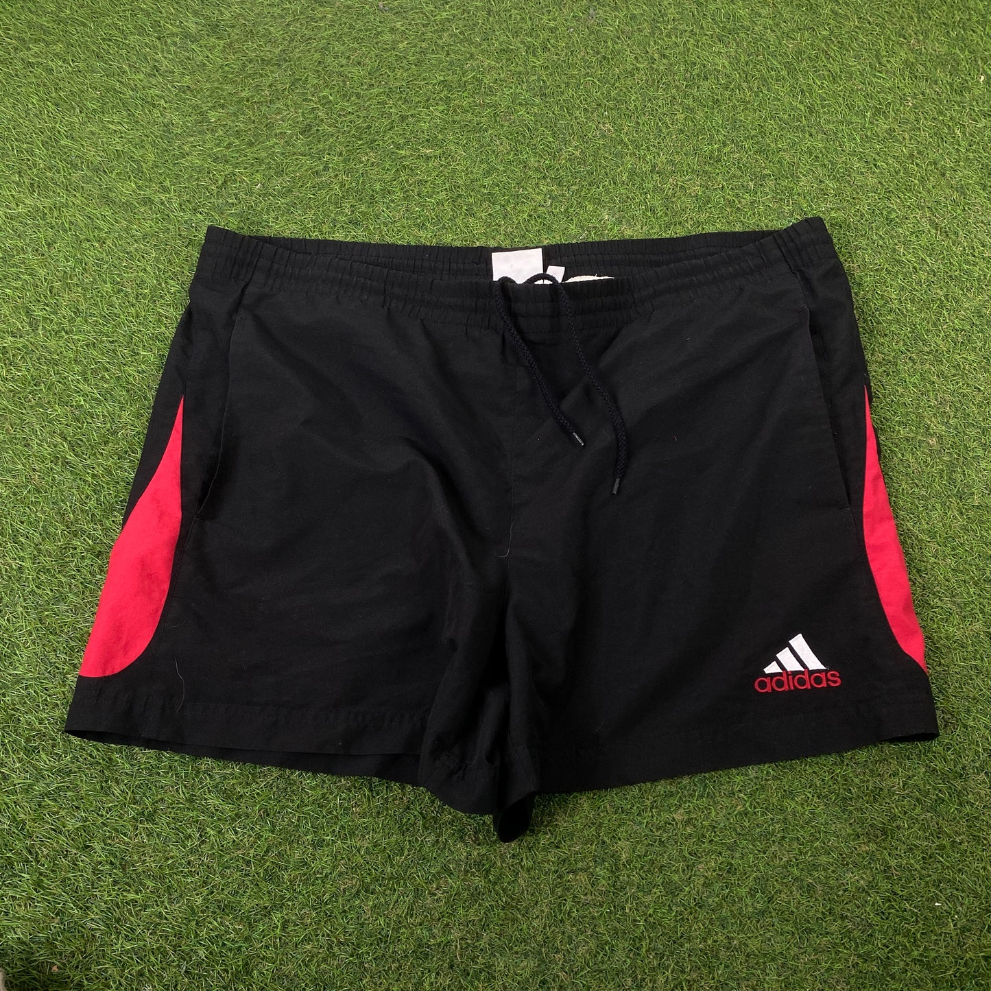 90s Adidas Gym Shorts Black Large