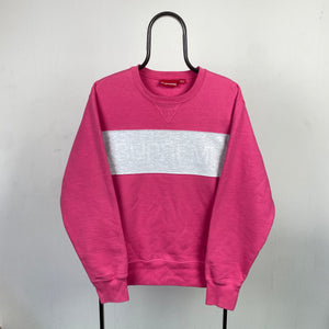 Retro Supreme Sweatshirt Pink Medium – Clout Closet