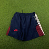 90s Nike Zip Pocket Shorts Blue Large