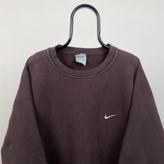 90s Nike Sweatshirt Brown XXL