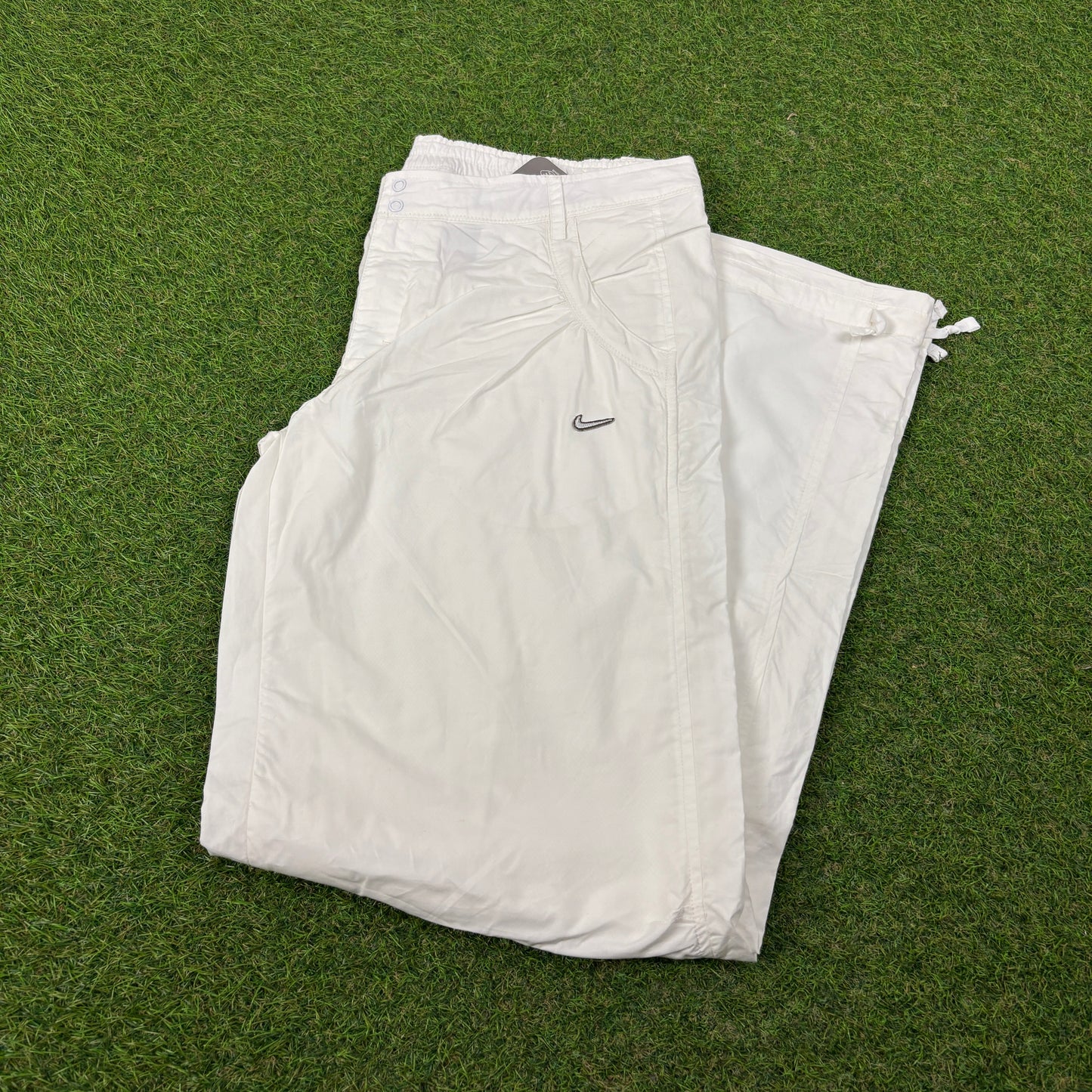 00s Nike Parachute Joggers White Medium