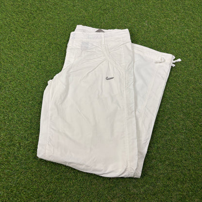00s Nike Parachute Joggers White Medium