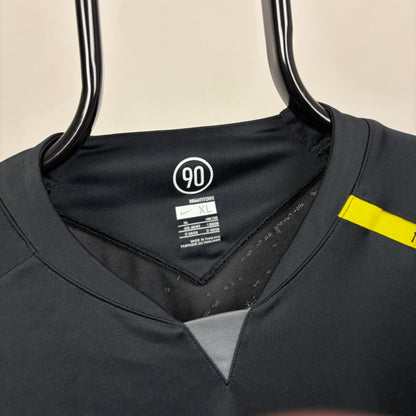 00s Nike T90 Football Shirt T-Shirt Black XL