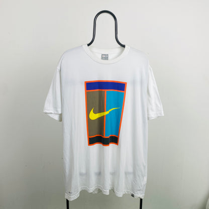 00s Nike Court Tennis T-Shirt White XXL