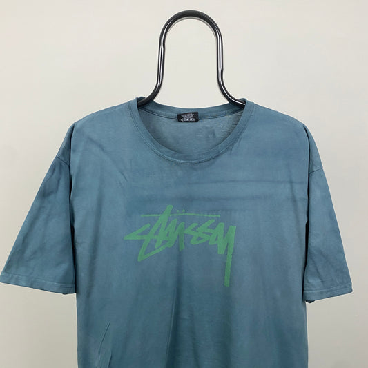 00s Stussy Boxy Fit T-Shirt Green XL