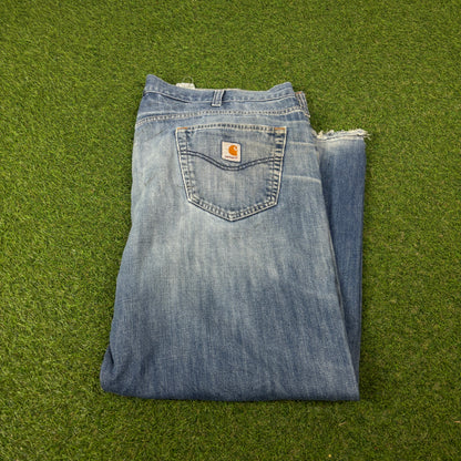 00s Nike Carhartt Denim Jeans Joggers Blue XXL 44x32