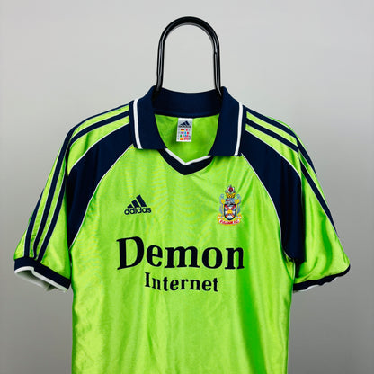 90s Adidas Fulham Football Shirt T-Shirt Green Small