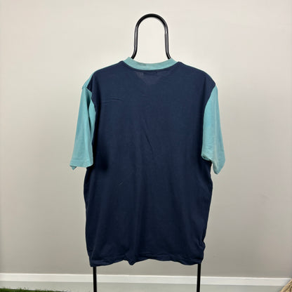 00s Wallace & Gromit T-Shirt Blue Large