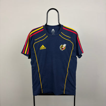 00s Adidas Spain T-Shirt Blue Small