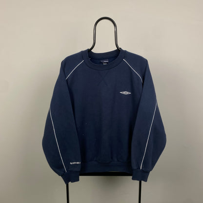 90s Umbro Sweatshirt Blue Large