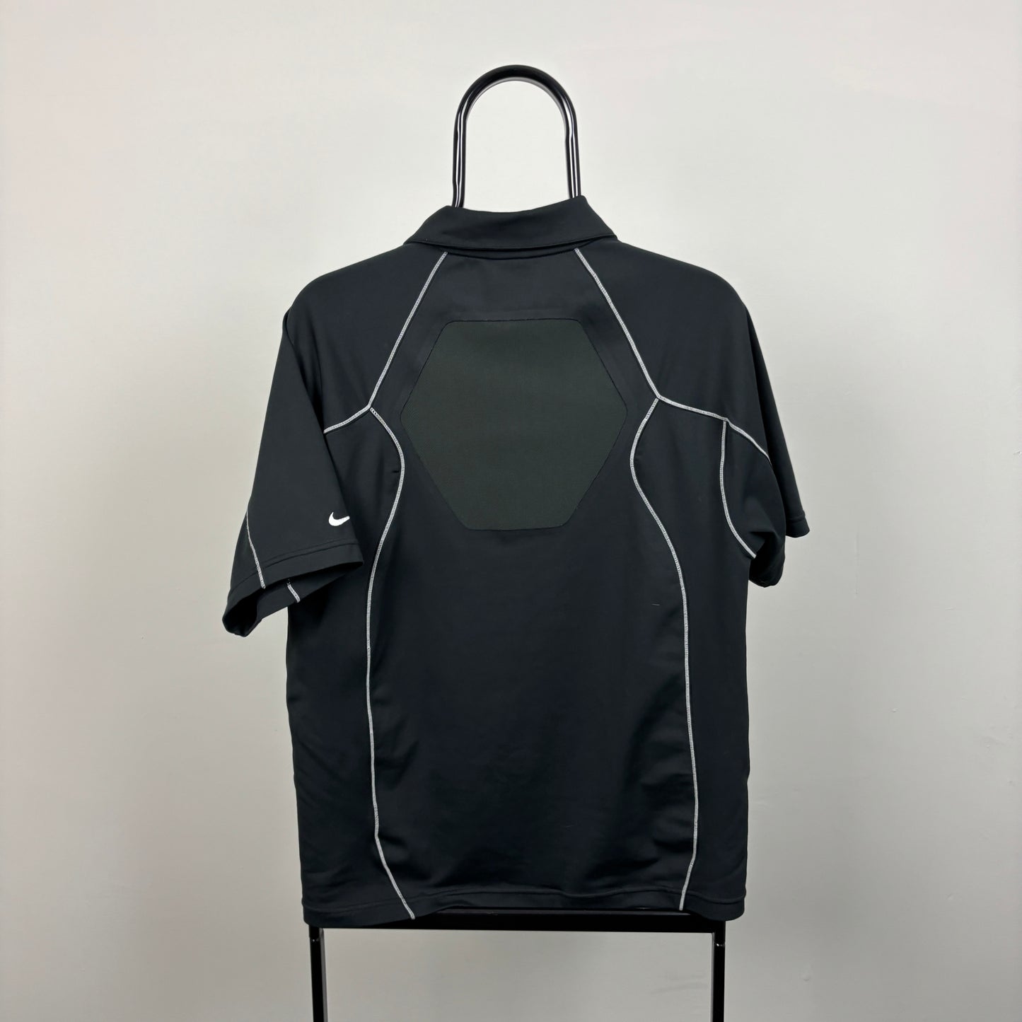00s Nike Golf Piping T-Shirt Black Medium