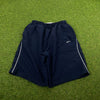 00s Nike Piping Shorts Blue Small