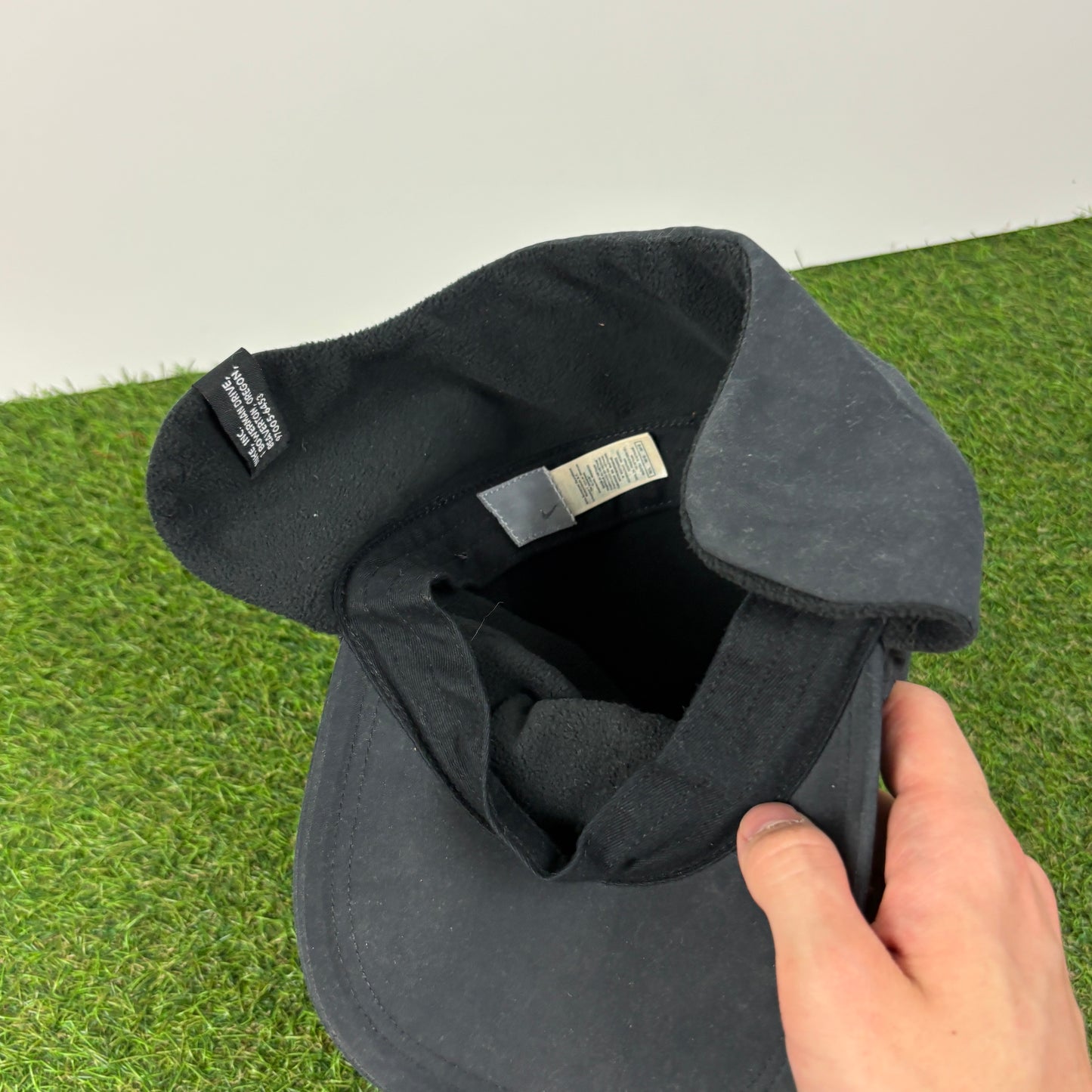 00s Nike Fleece Ear Flap Hat Black