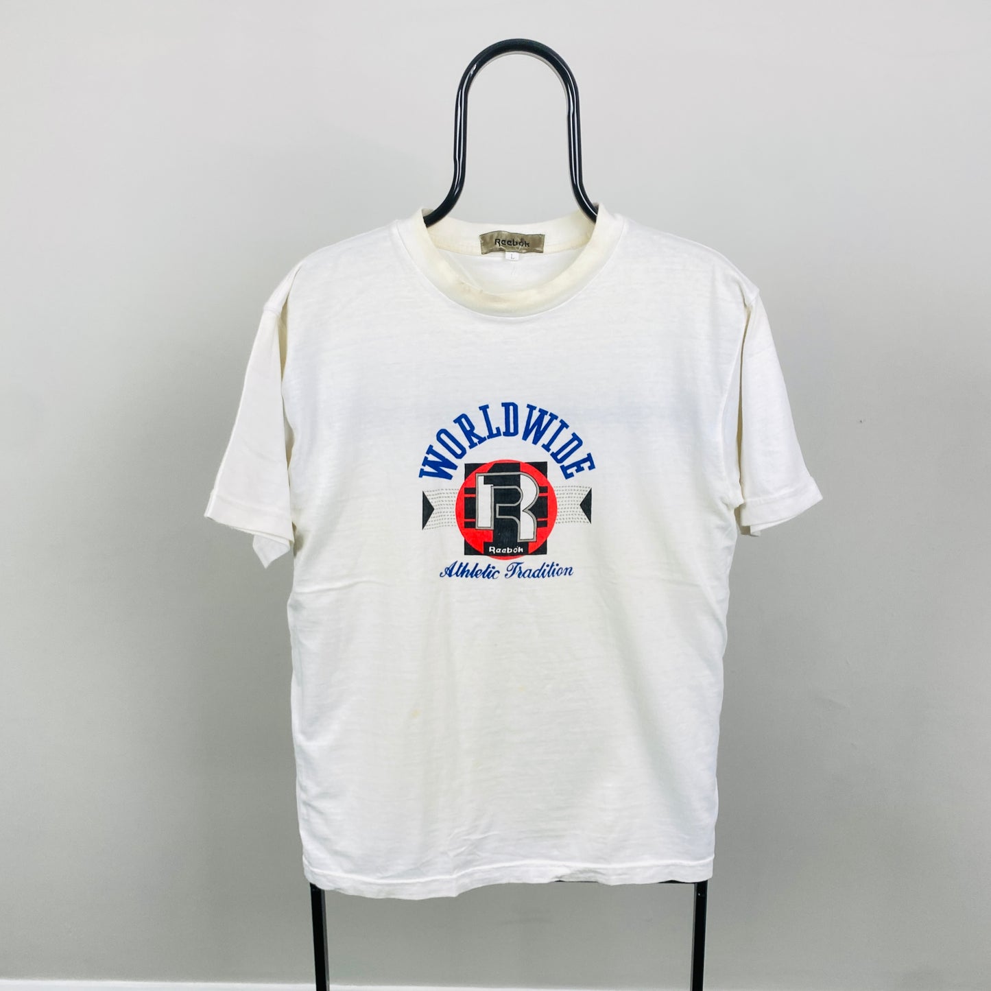 Retro Reebok Athletic T-Shirt White Large