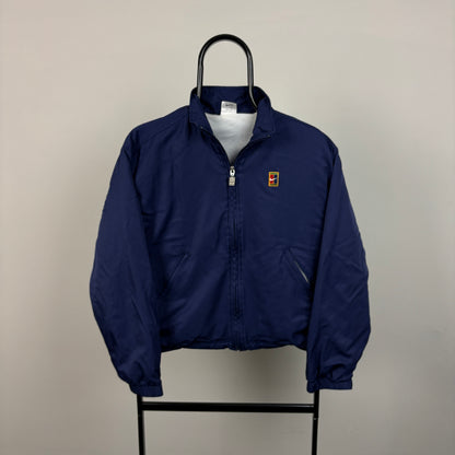 90s Nike Challenge Court Windbreaker Jacket Blue Women’s Small