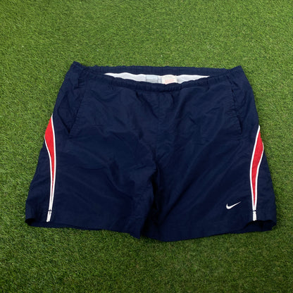 00s Nike Piping Shorts Blue XL