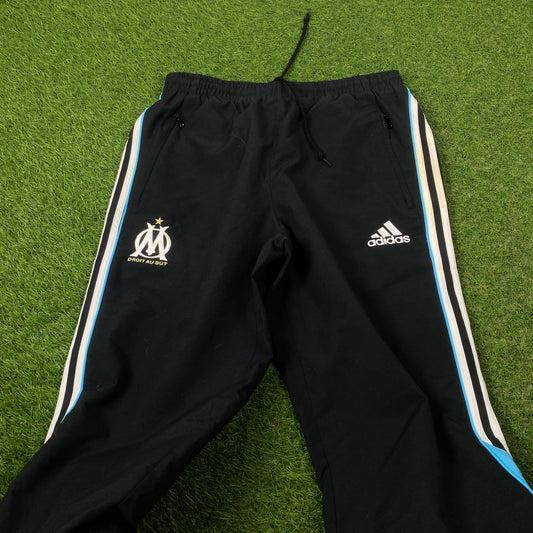 00s Adidas Marseille Football Joggers Black Large