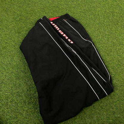 Retro Umbro Piping Joggers Black XXL