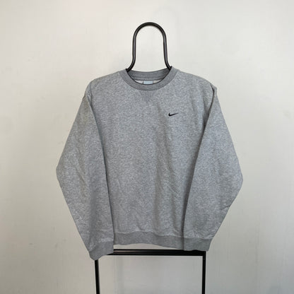 00s Nike Swoosh Sweatshirt Grey Small