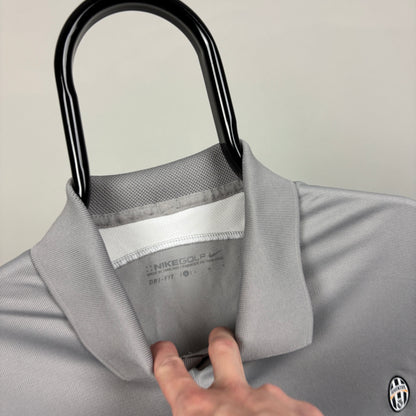 00s Nike Juventus Golf Polo Shirt T-Shirt Grey Large