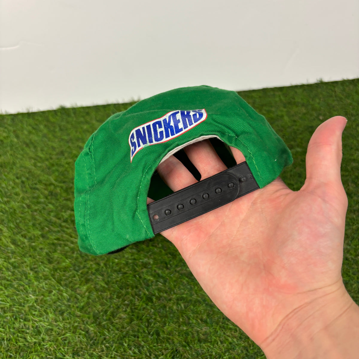 90s Snickers Football Snap Hat Green