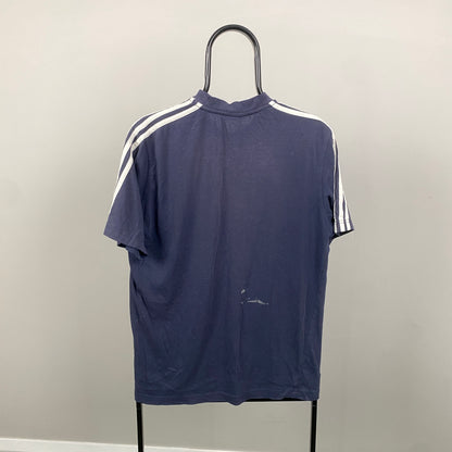 90s Adidas T-Shirt Blue Medium