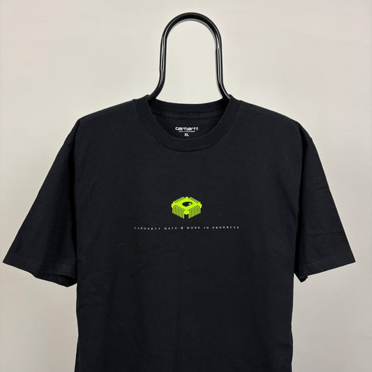 00s Carhartt Data T-Shirt Black XL