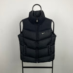 00s Nike Puffer Gilet Jacket Black Small
