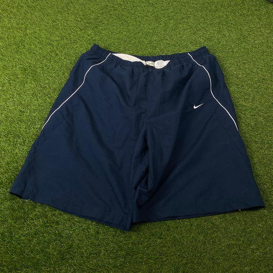 00s Nike Piping Shorts Blue XXL