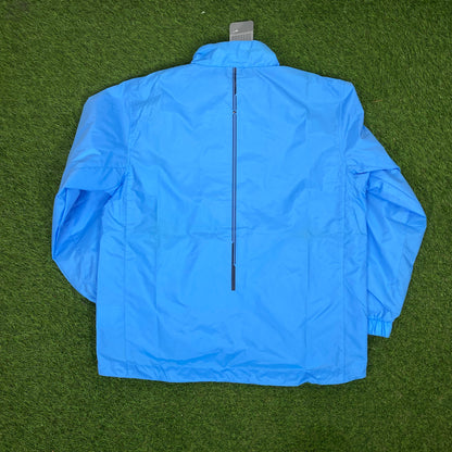 00s Nike Hex Tracksuit Jacket + Joggers Set Blue Small